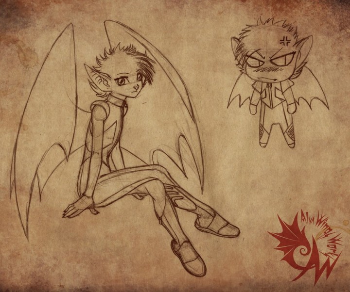 Meldi Megabat: Anime -- Sketches